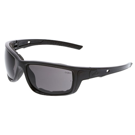 Mcr Safety Swagger (SR5), Safety Glasses, MAX6 Anti-Fog, Gray Lens, Charcoal Frame, Full-Frame, 12 PK SR512PF